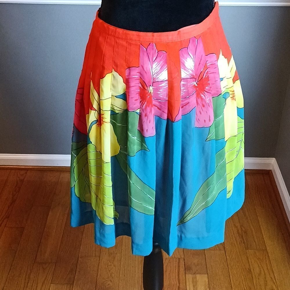 Bandalino petite floral skirt sz 6